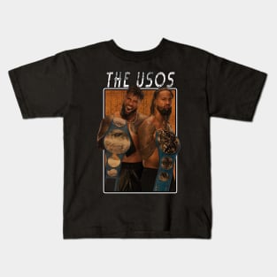 Vintage Wwe The Usos Kids T-Shirt